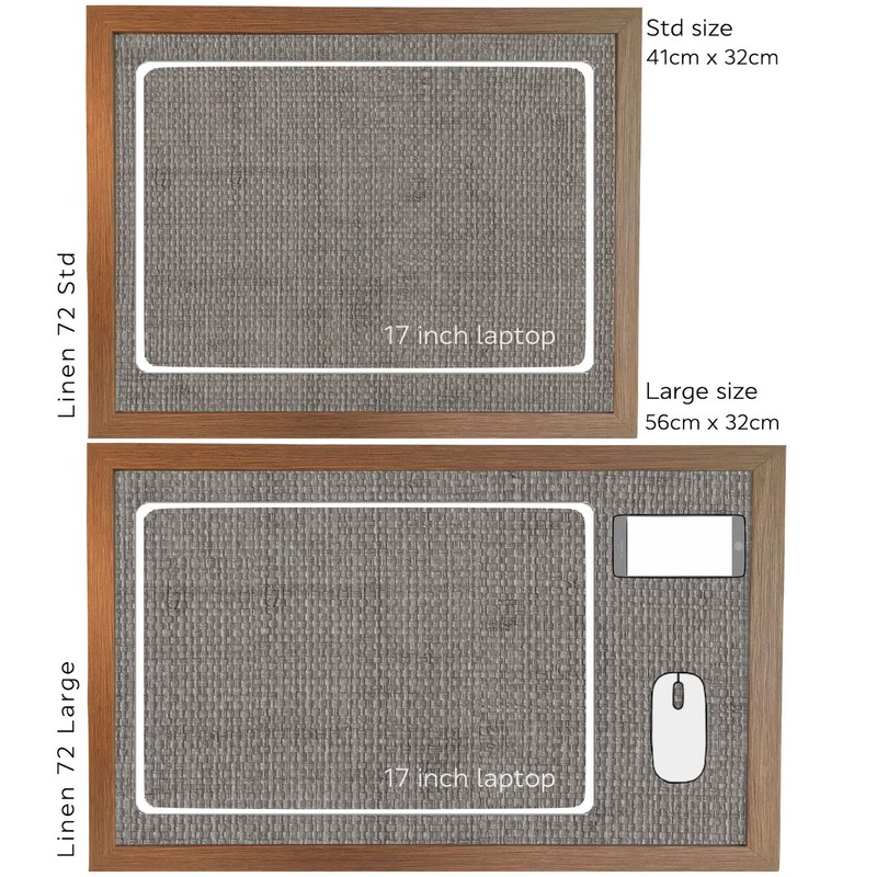 Linen 72 LAP TRAY: Bean Bag Cushioned Laptop Desk, Padded