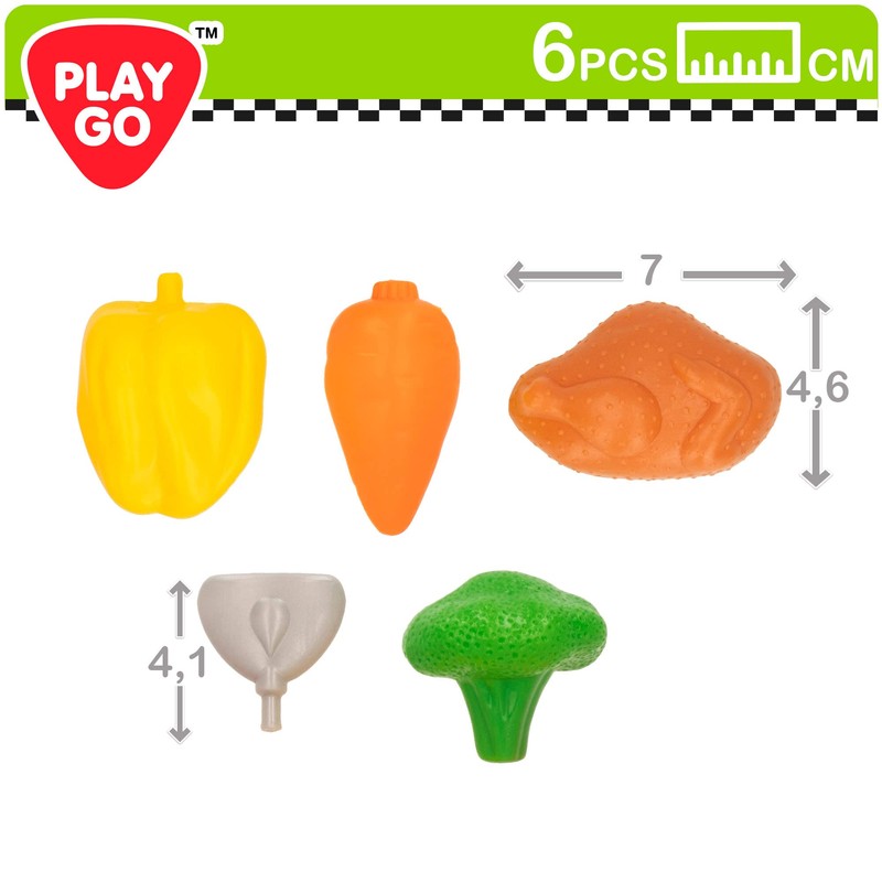 COLORBABY 46749 Electric Kitchen Robot with 6 pcs 3a+ (playgo)