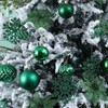 36pcs Christmas Snowflake Ornaments Plastic Glitter Snowflakes Ornaments for Xmas