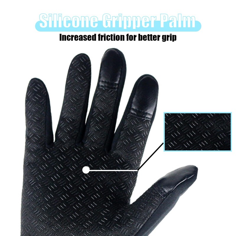 GWAWG Thermal Gloves Women Men Waterproof Riding Gloves Winter Cyclist