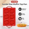CAKETIME Muffin Top Pan Non Stick, 4 Inch Metal Frame