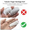 EDWERD Tubular Finger Bandage Roll - Elastic Fingertips Sleeves Protector