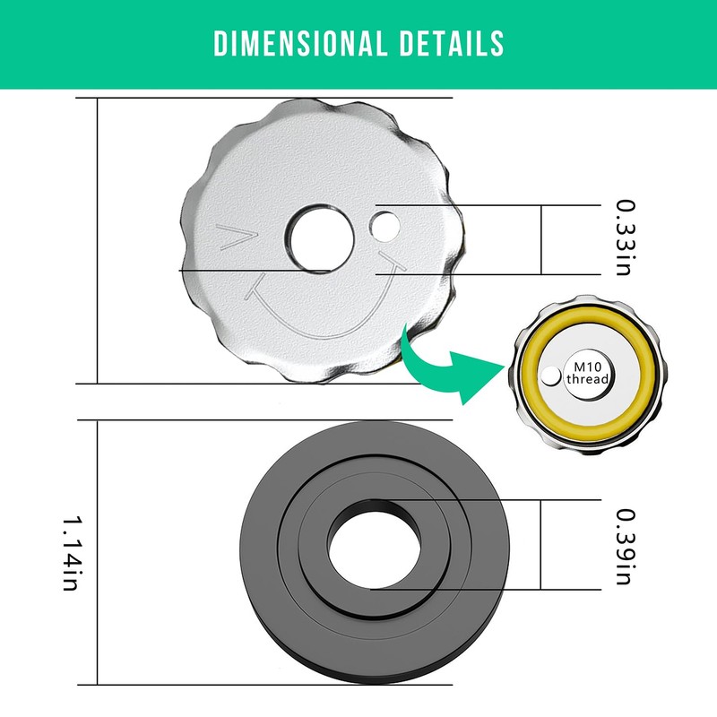 3 Sets Flange Nuts Anti-jamming M10 Thread Hex Flanged Locknut