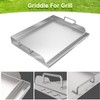 Universal Stainless Steel Griddle Flat Top Plate with Even Heating