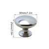 tooloflife 4 Pack Cabinet Knobs, Silver Round Cabinet Door Pull