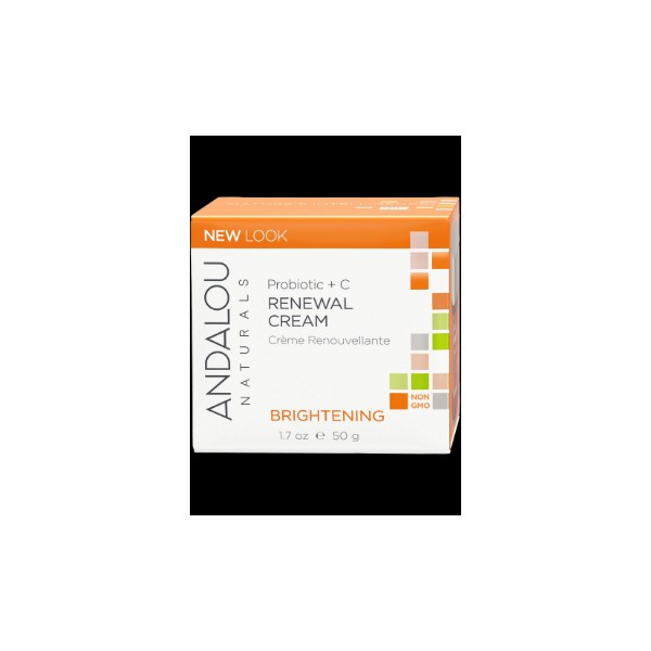 Andalou Naturals Probiotic + C Renewal Cream (Brightening) - 50g