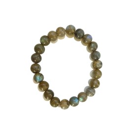 Natural Labradorite Gemstone Bracelet for men and women 8mm bead, Crystal, multi