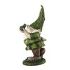 Resin Outdoor Garden Decorative Statuary,Gnome with Frog