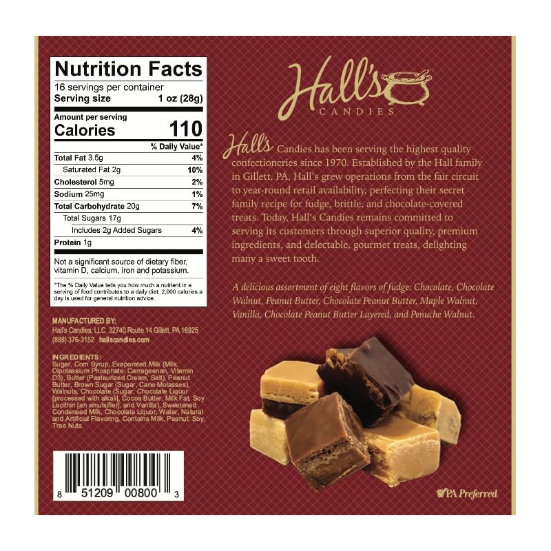 Assorted Fudge, 1 Pound