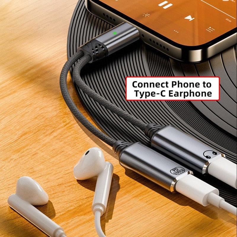 chenyang USB C Splitter, 2 in 1 USB C to