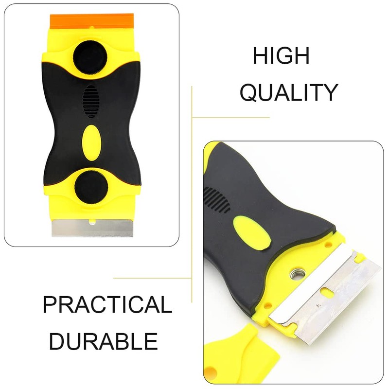 Glass Ceramic Hob Scraper Plastic Scraper Two Sided Sharp Blades