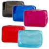 TotePrint Clear PVC Toiletry Bags in 1 Bright Colours Large