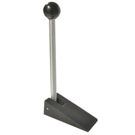 WAGNER Comfort Door Wedge 105 x 50 x 240 mm, Locking Lever Made of Steel, Thermoplastic Rubber, for Sliding and Clamping, Fixes the Door, Protects Door and Wall - 15697501