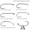 MAXIMUMCATCH Maxcatch 100pcs Fishing Hooks High Carbon Steel Fly Tying