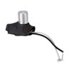 BQLZR 2 Wire Silver Round Rotating Knob Desk Lamp Dimmer
