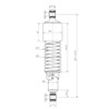 Shock Absorber Progressive Adjustable Black for Harley Honda Suzuki Lowering