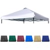 JANCANOPY 10x10 Canopy Replacement Top with Air Vent Silver Coated
