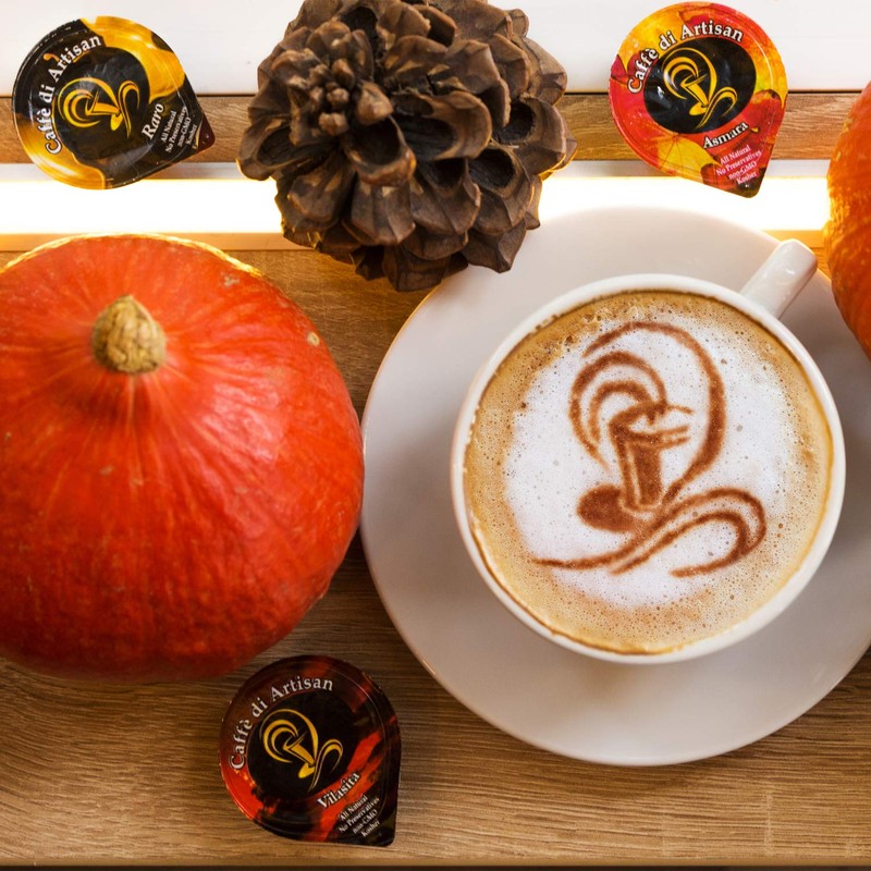 Caffè di Artisan Coffee Pods, 20 Sampler Flavoured Coffee Capsules.