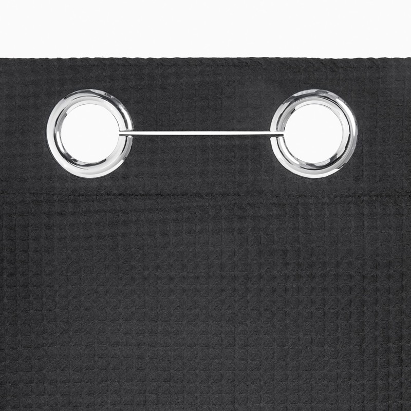 River Dream Hotel Grade No Hooks Needed Shower Curtain with