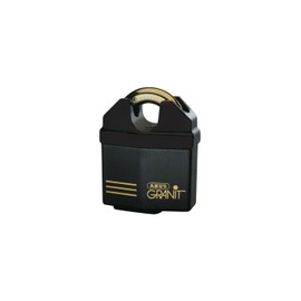 ABUS Granite 37/55 SZP Padlock Premium Lock for Highest Stresses - Security Level 10 - incl. 2 keys and security card - black - 79123, black, 35062