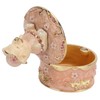 Pig Hinged Jewelry Box Hollow Design Cute Appearance Hand Painted