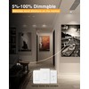 Adetu 4 Inch Anti-Glare LED Downlight,Dimmable Ceiling Light with 5CCT