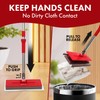 Floor Scrubber Mop with Easy Sheet Attachment, Includes 10 Disposable