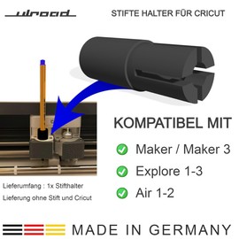 ULROAD Adapter Pen Holder Pen Holder Compatible with Sharpie Cricut Maker Explore Air for Stabilo Pen Compatible with Fineliner