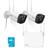 (4-Antennas Strong Signal) Outdoor Wireless Security Camera System Video Surveillance