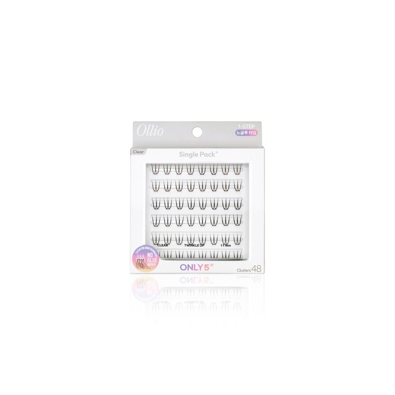 Olio No Glue Eyelash Single Pack Plus Clear (Choose 1