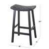 Deco 79 Rustic Birch Bar Stool, 18" x 11" x