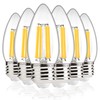 ALAMPEVER 6 Pack Chandelier Light Bulbs 100W Equivalent, 800LM E26