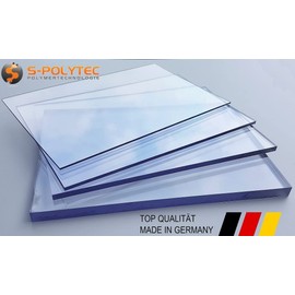S-Polytec Acrylic Glass Panel Cuts | Plate | Many Different Formats and Thicknesses | 2-10 mm | Transparent and Opal, Exhibition & Shop Fitting | Top Quality (2 Pieces 20 x 30 cm, 2 mm UV Protection)
