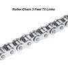 sourcing map #41/ DIN/ISO 085 Roller Chain 3 Feet 1/2"