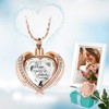 Imrsanl Cremation Jewelry Angel Wing Heart Urn Pendant Necklaces for