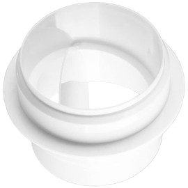 ULTECHNOVO Duct Connector Back Wind Protection Damper Ventilation System Check Valve Vent Duct Hose Pipe Connection Exhaust Air Bag Draft Damper Air Vent White