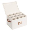 StorageWorks Stemware Storage Cases, Hard Shell Wine Glass Storage Box