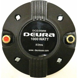DEURA 2000W Titanium Compression 1.35" Screw-On Horn Driver Tweeter PAIR SET