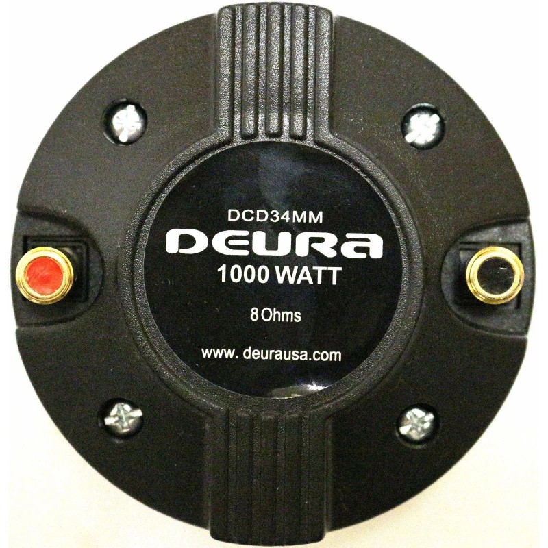 DEURA 2000W Titanium Compression 1.35" Screw-On Horn Driver Tweeter PAIR