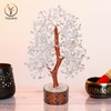 YATSKIA Clear Quartz Crystal - Tree of Life Chakra, Stone
