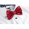 BomGuard Mens Adjustable Bow Tie Pre-Tied with Hook Closure, Suit