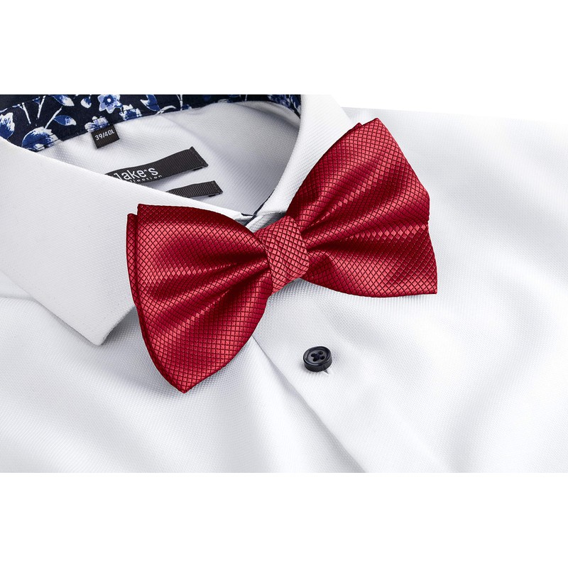 BomGuard Mens Adjustable Bow Tie Pre-Tied with Hook Closure, Suit