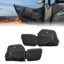 KEMIMOTO Door Bags 1680D Storage Compatible with 2023+ CFMOTO ZForce 950 Sport/ZForce 950 Sport 4 G2, Lower Door Bags with 40mm Knee Pads Water Resistant Extra Pockets - Set of Two