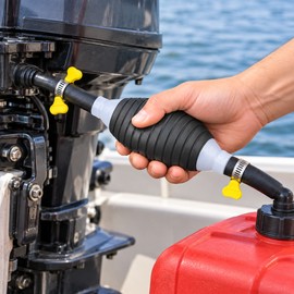 Manual Fuel Hand Primer Pump – One-Way Petrol Diesel Gasoline Oil & Liquid Transfer Pump
