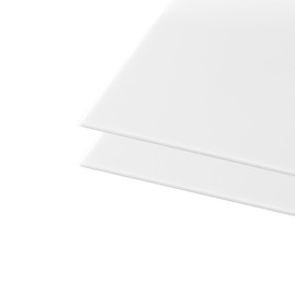 KAITELA White Acrylic Sheet 18" x 24" x 1/8" Thick (3mm) Cast Plexiglass Panel Plastic Board for Craft Project, Laser Cutting, Engraving, Sign, Pack of 2