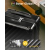 LUGGEX Luggage with Spinner Wheels - Polycarbonate Hard Shell Suitcase,