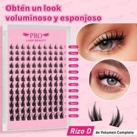 Extensiones De Pestañas Kit Efecto Manga Anime Mixto Lash                                                                                             
