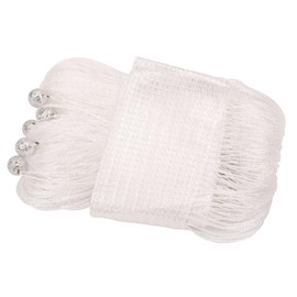 Trimming Shop Beaded String Curtains - Door Fly Screen and Room Divider for Doorways, Windows, Closets, and Backdrop Panels - Perfect for Party, Wedding, and Home Décor, 100x200cm, White