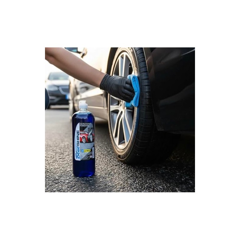 Blue Shine Protector Abrillantador Gel Almorol para Llantas Brillo Intenso