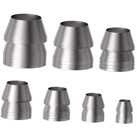 jojofuny 14 Pcs Conical Handle Wedges Wood Splitting Wedges Mauls Wooden Ax Handle Round Iron